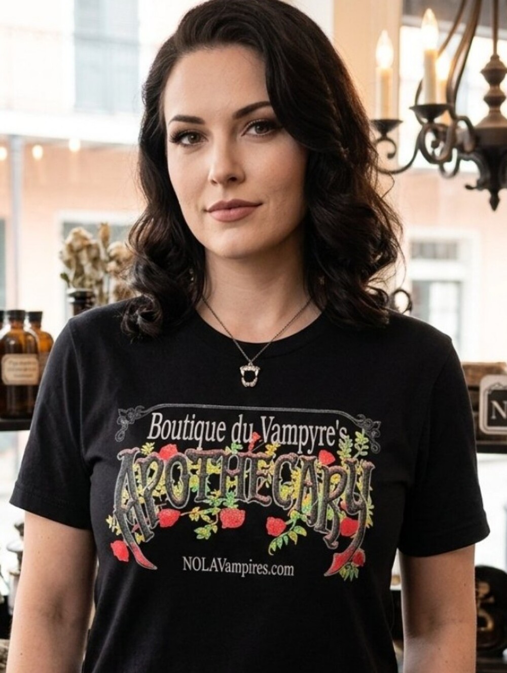Boutique du Vampyre's Apothecary Graphic Tee - Black